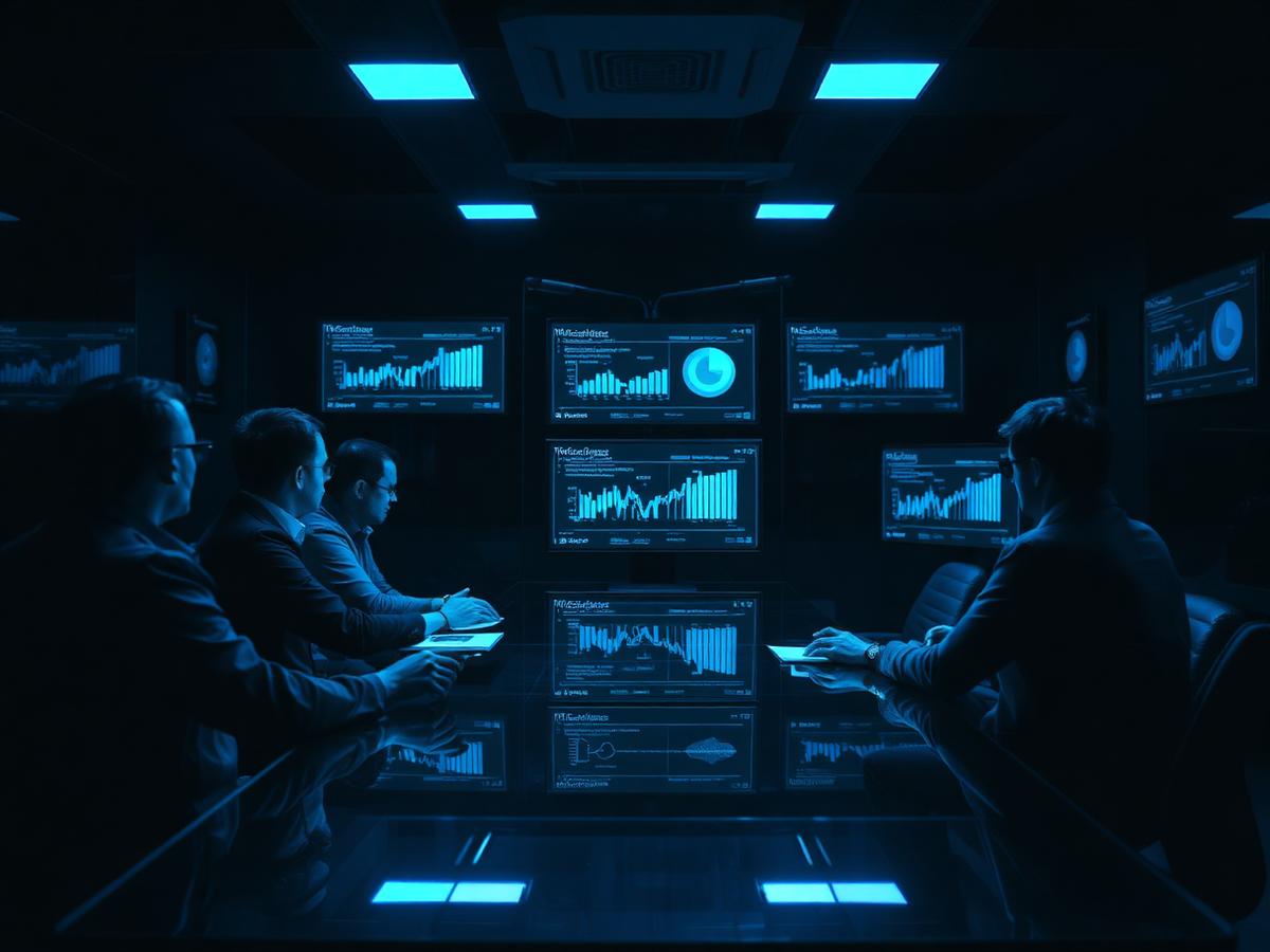Team reviewing analytics dashboards