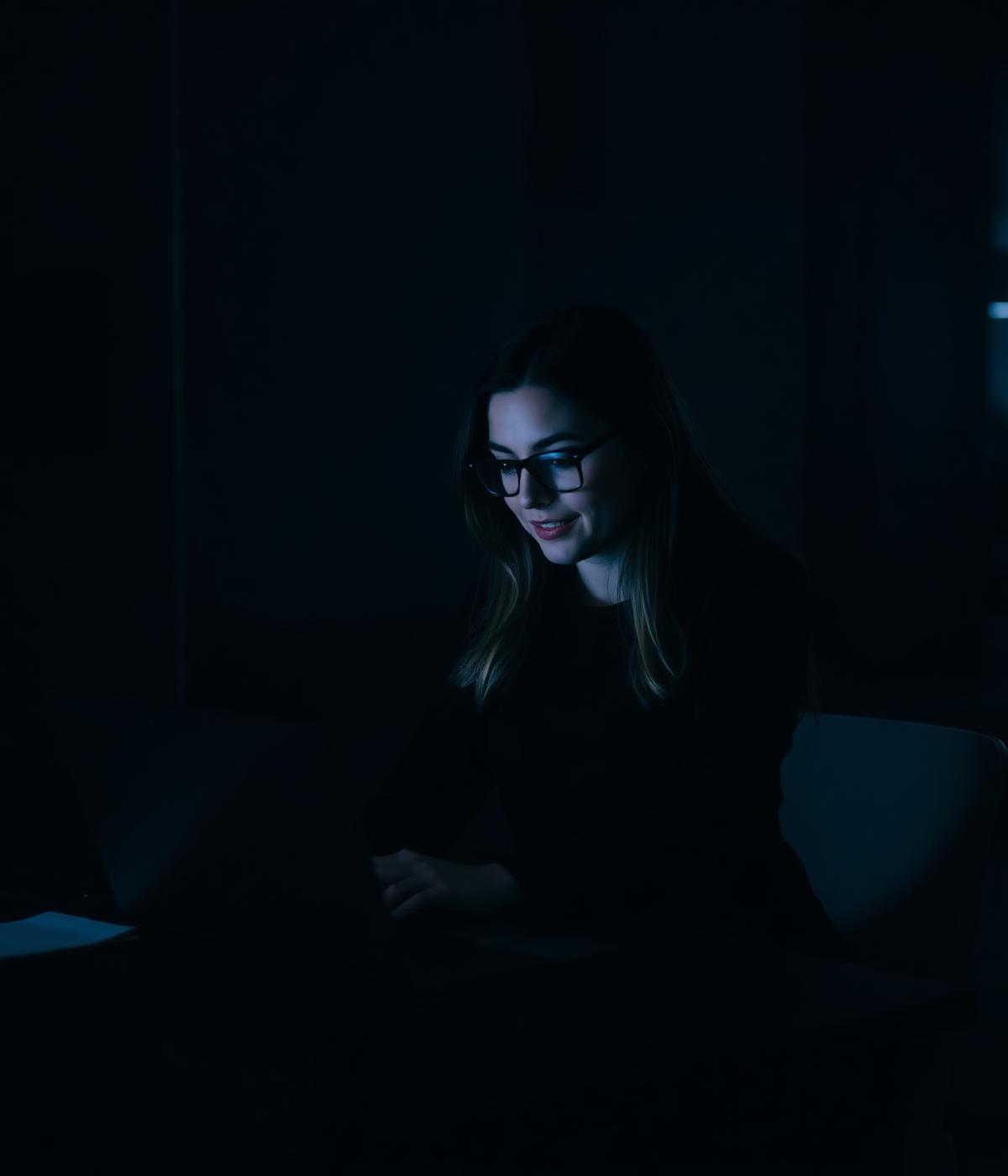 Consultant working on a growth strategy in a modern office